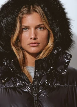 Abrigos Y Chaquetas*Brownie Abrigo acolchado vinilado Negro