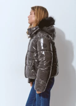 Abrigos Y Chaquetas*Brownie Abrigo acolchado vinilado Topo