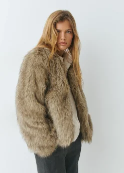 Abrigos Y Chaquetas*Brownie Abrigo corto efecto pelo Marron