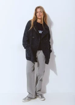 Abrigos Y Chaquetas*Brownie Abrigo cruzado con lana Azulmarino