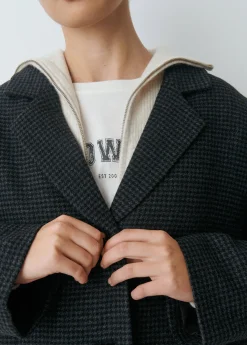 Abrigos Y Chaquetas*Brownie Abrigo cuadritos Grisoscuro