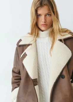 Abrigos Y Chaquetas*Brownie Abrigo doble faz efecto piel Marron