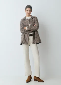 Abrigos Y Chaquetas*Brownie Abrigo entallado cuadros Marron