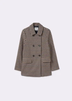Abrigos Y Chaquetas*Brownie Abrigo entallado cuadros Marron