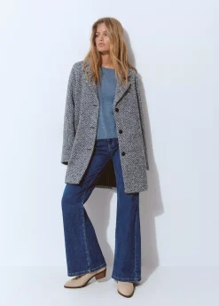 Abrigos Y Chaquetas*Brownie Abrigo espiga textura Azul