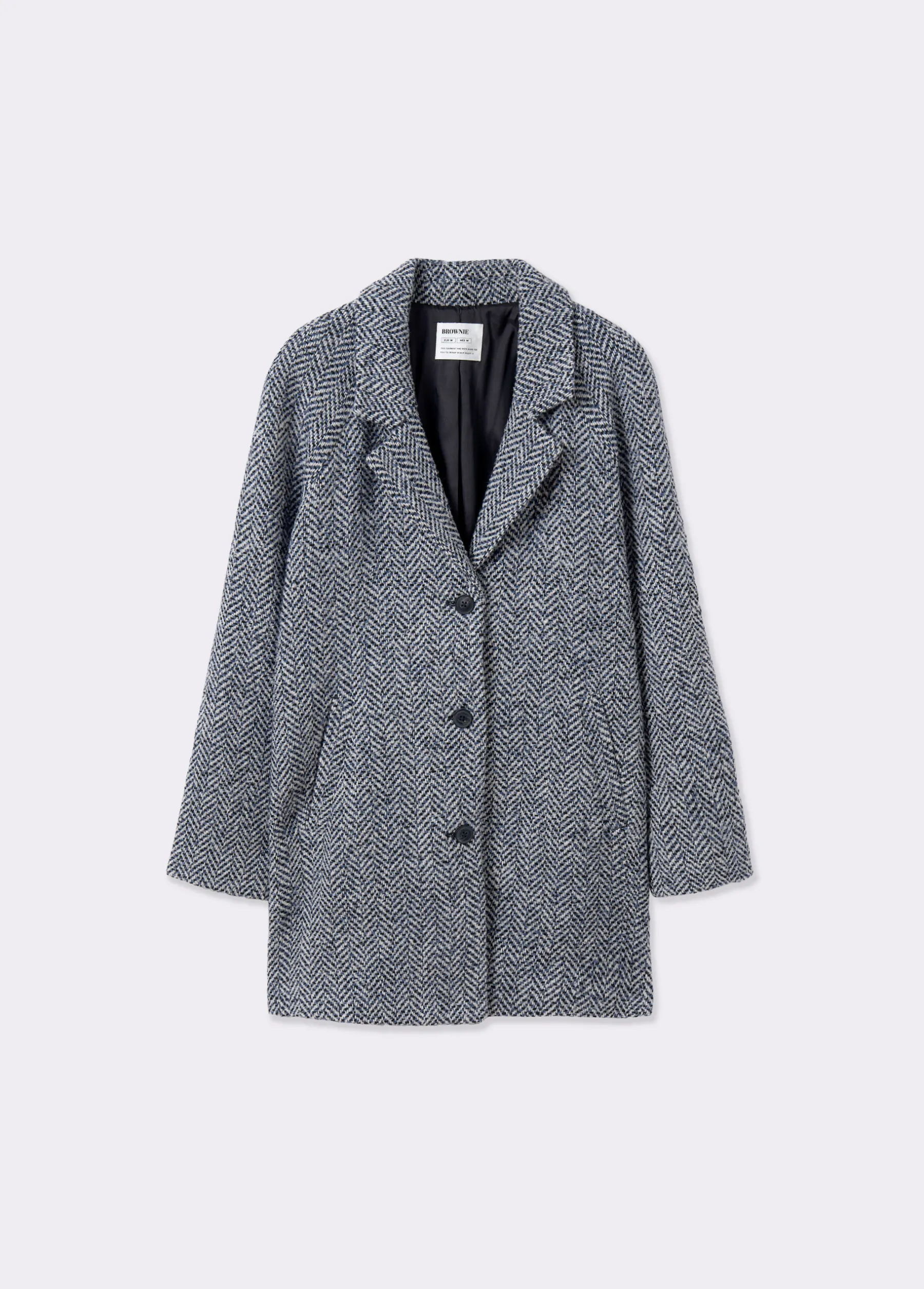 Abrigos Y Chaquetas*Brownie Abrigo espiga textura Azul
