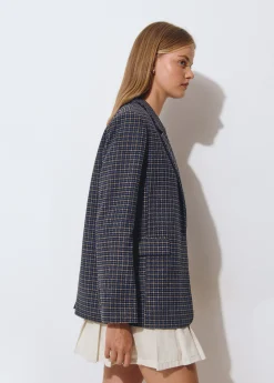 Abrigos Y Chaquetas*Brownie Americana cuadros Azul