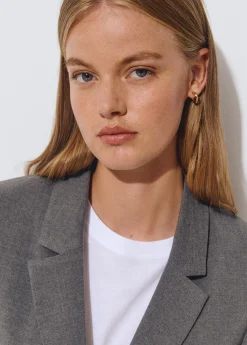 Total Look*Brownie Americana recta sastre Gris