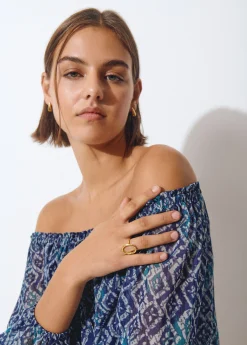 Bisutería*Brownie Anillo aro abierto Dorado