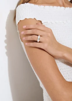 Bisutería*Brownie Anillo volumen plateado Plata