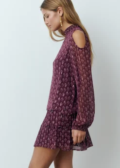 Camisas Y Blusas|Total Look*Brownie Blusa cut out estampado sello indio Berenjena