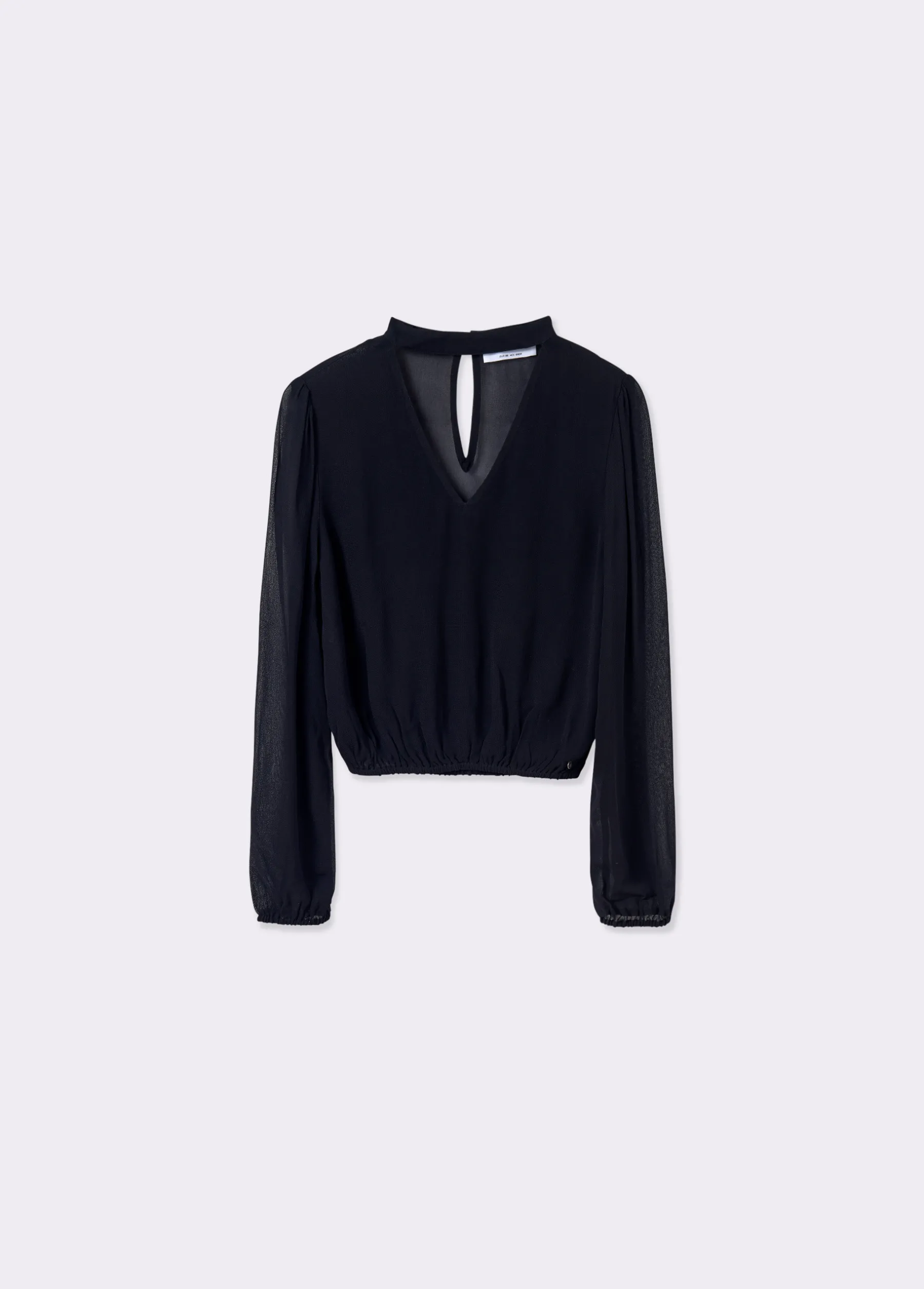 Camisas Y Blusas*Brownie Blusa detalle choker Negro