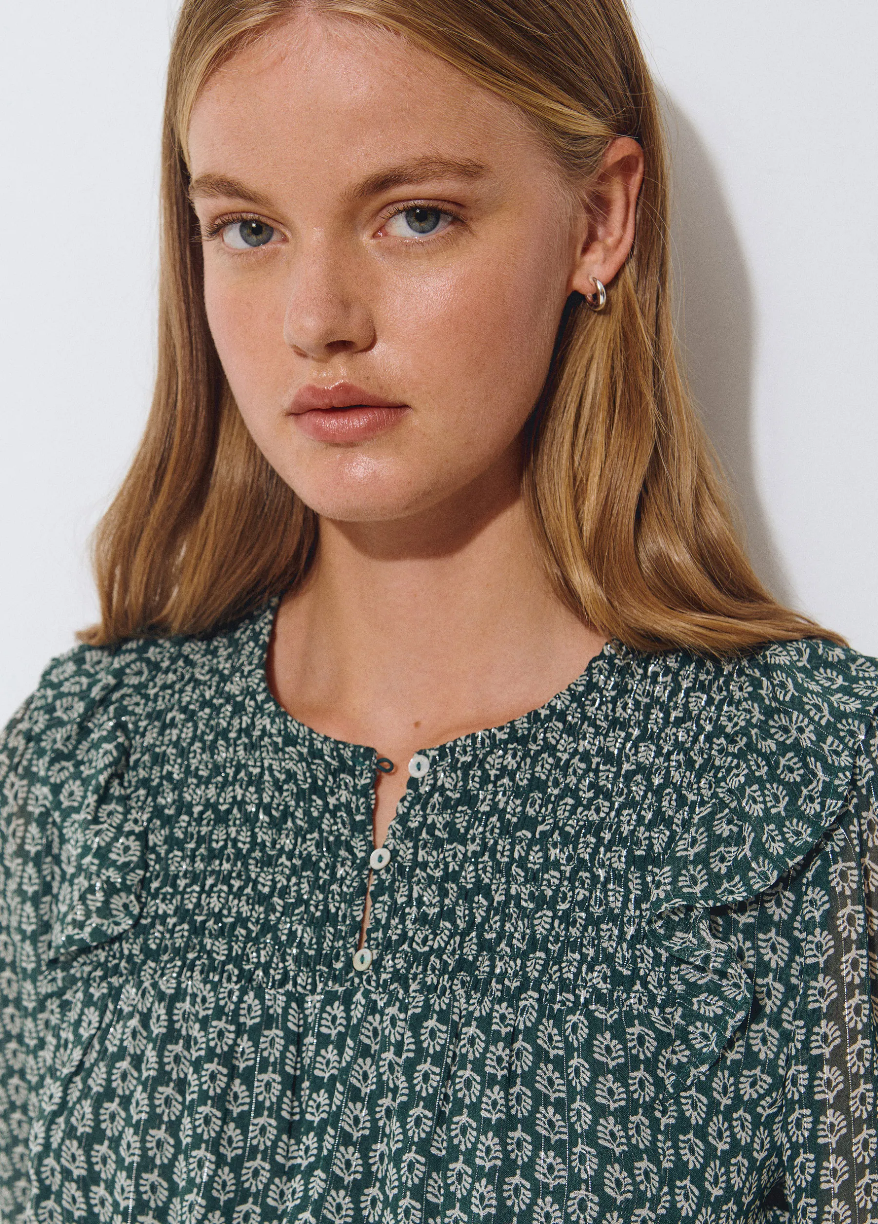 Camisas Y Blusas|Total Look*Brownie Blusa estampado bicolor Verde