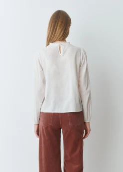 Camisas Y Blusas*Brownie Blusa romántica puntillas Crudo