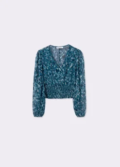 Camisas Y Blusas|Total Look*Brownie Blusa smock estampado brillo