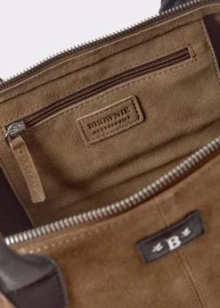 Bolsos*Brownie Bolso piel shopper cremallera Taupeoscuro