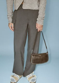 Bolsos*Brownie Bolso piel tachas Marron