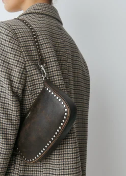 Bolsos*Brownie Bolso piel tachas Marron