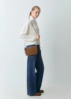 Bolsos*Brownie Bolso piel tachitas Taupeoscuro