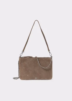 Bolsos*Brownie Bolso piel tachitas Taupeoscuro