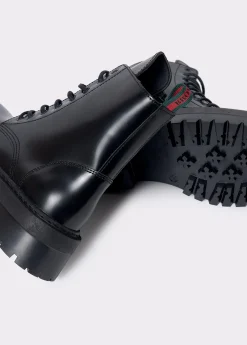 Zapatos*Brownie Bota piel acordonada Negro