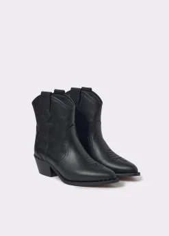 Zapatos*Brownie Botín piel campero Negro