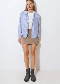 Zapatos*Brownie Botín piel serraje Gris