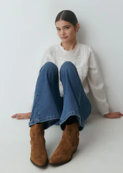 Zapatos*Brownie Botín piel tachitas Cuero