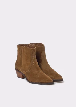 Zapatos*Brownie Botín piel tachitas Cuero