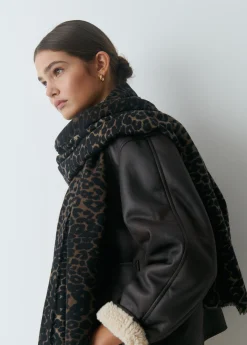 Bufandas*Brownie Bufanda animal print Antracita