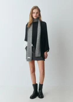 Bufandas*Brownie Bufanda estrecha lurex Grismedio