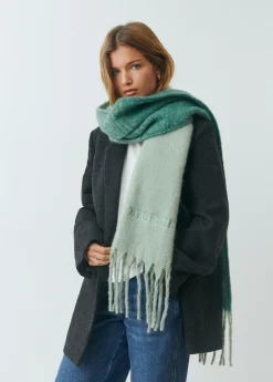 Bufandas*Brownie Bufanda gruesa degradada Verde