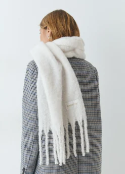 Bufandas*Brownie Bufanda gruesa lisa flecos