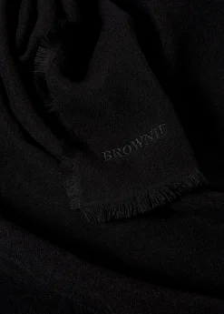 Bufandas*Brownie Bufanda lisa fina Negro