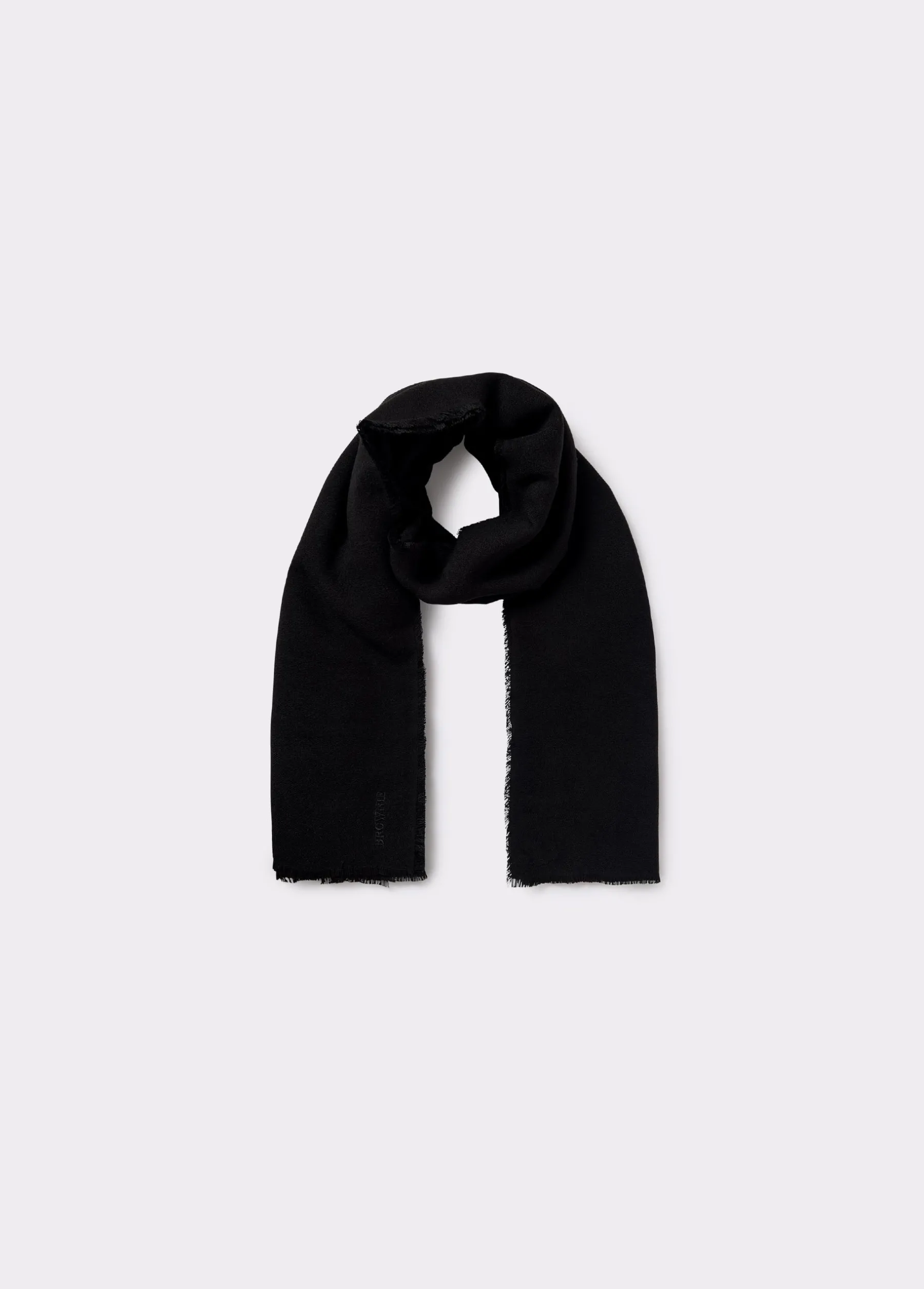 Bufandas*Brownie Bufanda lisa fina Negro