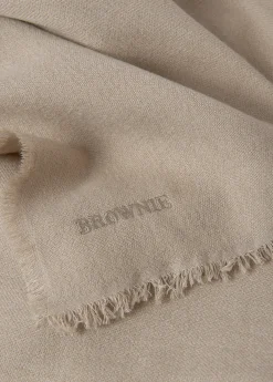 Bufandas*Brownie Bufanda lisa melange fina Beige