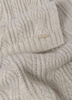 Bufandas*Brownie Bufanda punto con lurex Crudo