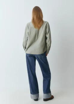 Camisas Y Blusas*Brownie Camisa básica lisa Kakiclaro