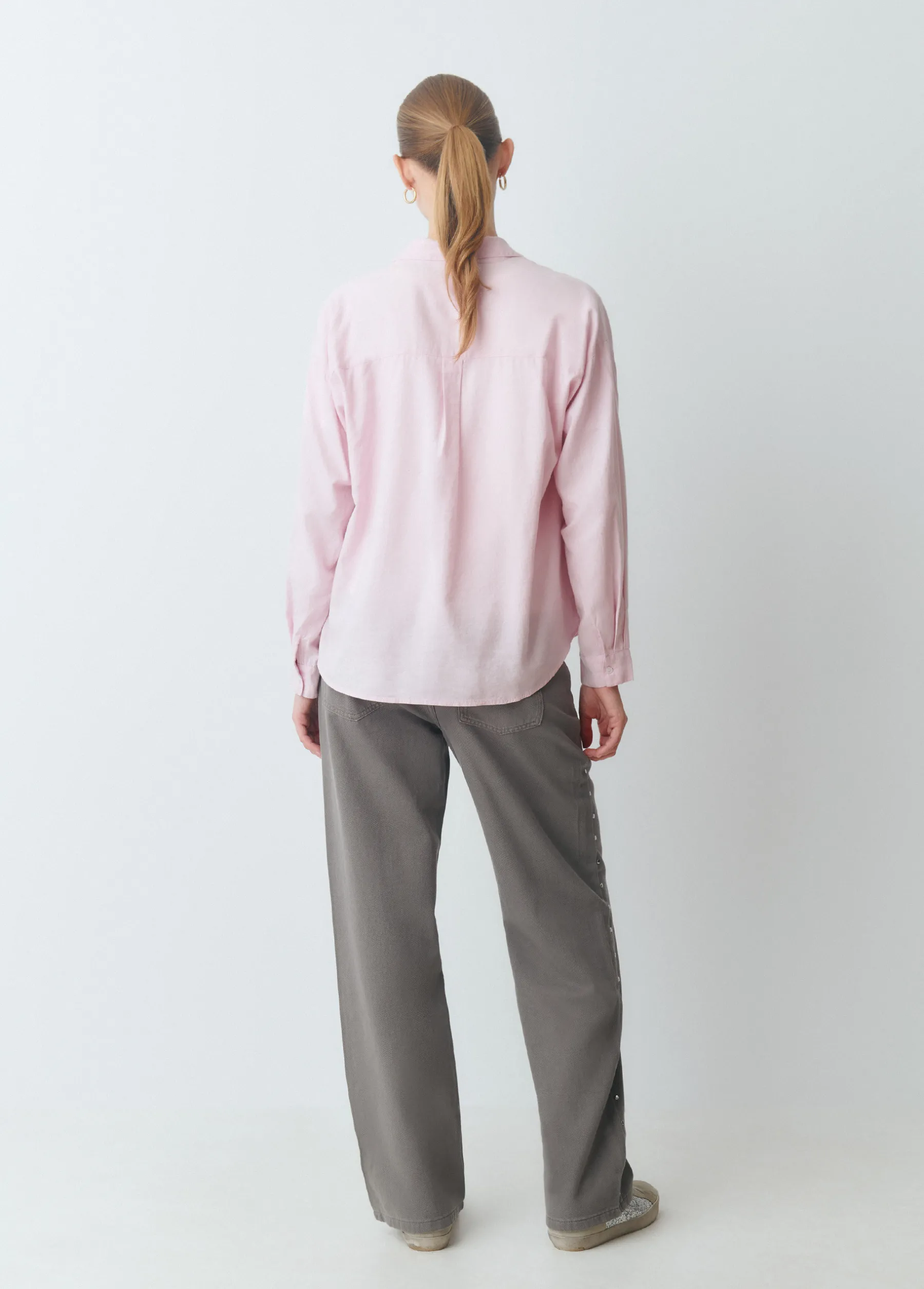 Camisas Y Blusas*Brownie Camisa básica lisa Rosa