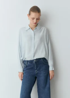 Camisas Y Blusas*Brownie Camisa básica lisa Celeste