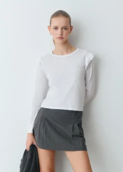 Camisetas Y Tops*Brownie Camiseta algodón flame volantes