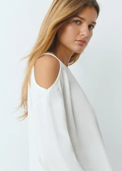 Camisetas Y Tops*Brownie Camiseta cut-out bordado estrellas