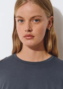 Camisetas Y Tops*Brownie Camiseta cut-out hombro Grisoscuro