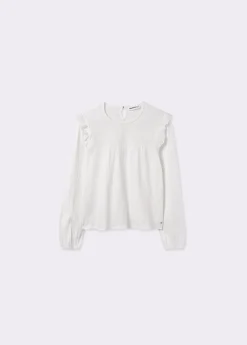 Camisas Y Blusas|Camisetas Y Tops*Brownie Camiseta estilo blusa con volante