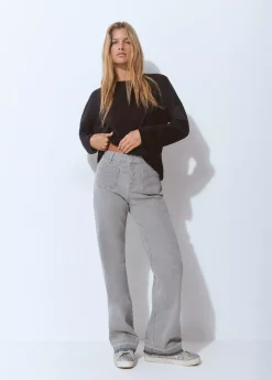 Camisetas Y Tops*Brownie Camiseta lisa manga larga Negro