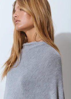 Abrigos Y Chaquetas|Jerséis*Brownie Capa punto cuadrada Grismedio