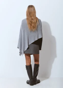 Abrigos Y Chaquetas|Jerséis*Brownie Capa punto cuadrada Grismedio