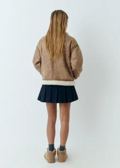 Abrigos Y Chaquetas*Brownie Cazadora doble faz efecto piel Camel