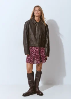 Abrigos Y Chaquetas*Brownie Cazadora efecto piel Marron