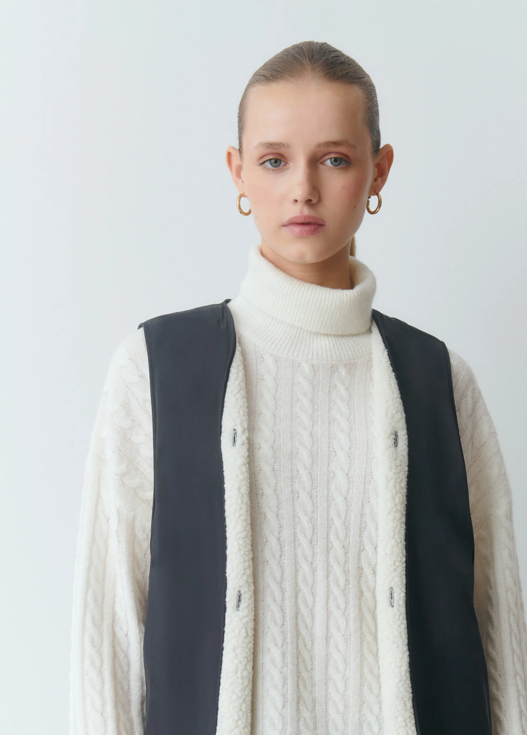 Abrigos Y Chaquetas*Brownie Chaqueta encerada con chaleco borrego extraíble Azulmarino